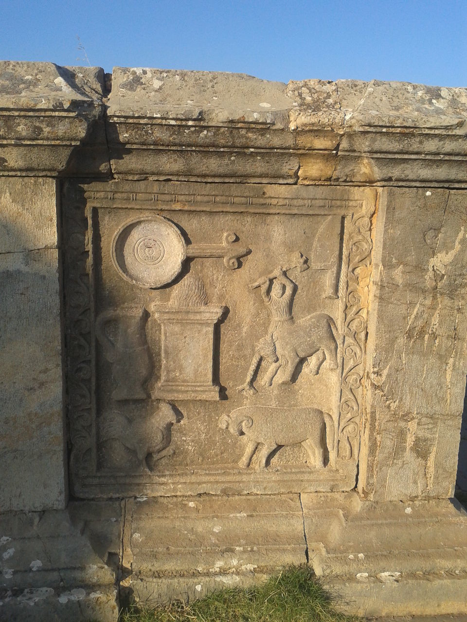 VIEW OF CROSS IN A TEMPLE