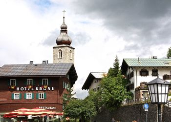 Low angle view of building against sky