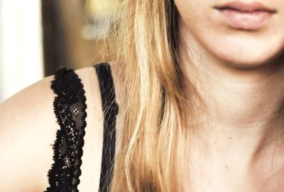 Close-up of young woman