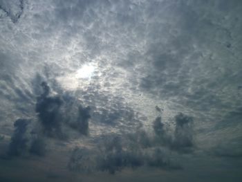 Low angle view of clouds in sky