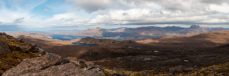 Panoramic view of landscape against sky