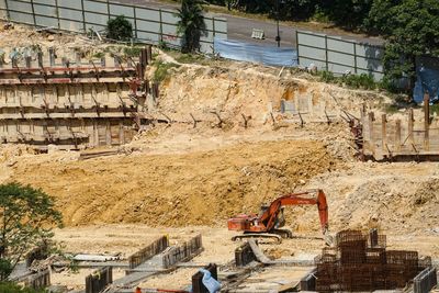 View of construction site