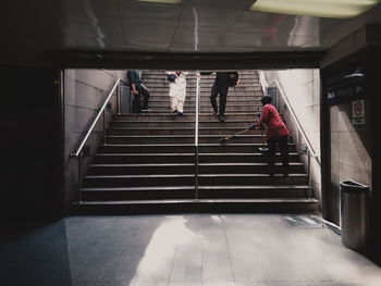 Staircase of subway station