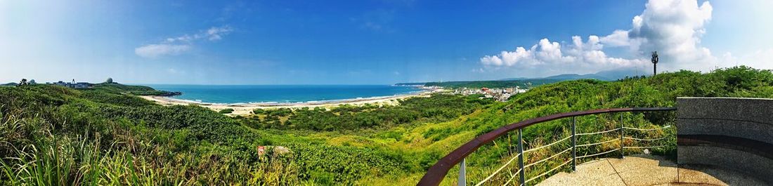 Panoramic view of sea against sky