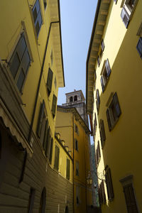 Low angle view of buildings against sky