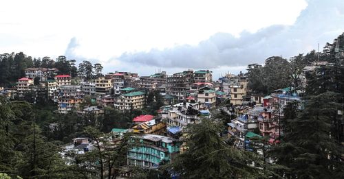 Panoramic view of city against sky