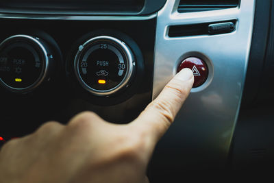 Close-up of vintage car