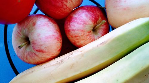 Full frame shot of apples in market