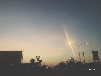 Scenic view of sky during sunset