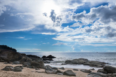 Scenic view of sea against sky