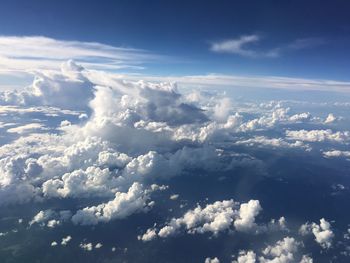 Aerial view of cloudscape