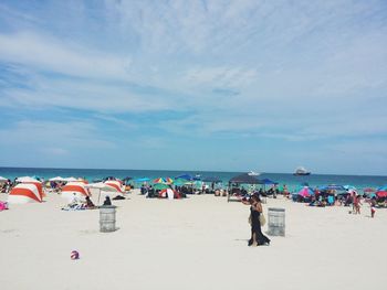 Group of people on beach