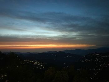 Scenic view of sky during sunset