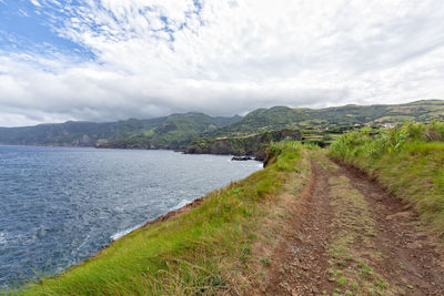 Scenic view of landscape against sky