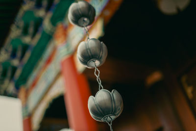 Low angle view of decoration hanging from ceiling