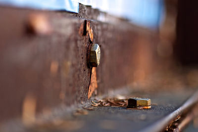 Close-up of rusty metal
