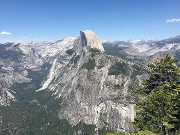 Scenic view of snow covered mountain