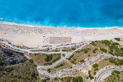 Aerial view of beach