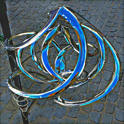 Close-up high angle view of spiral