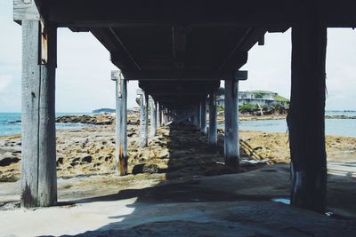 Walkway leading to sea