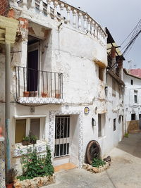 Exterior of old building against sky