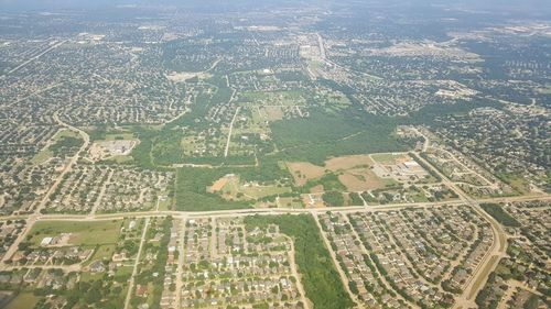 Aerial view of agricultural field