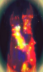 Illuminated city at night