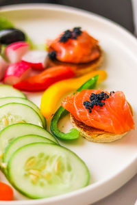 Close-up of food in plate