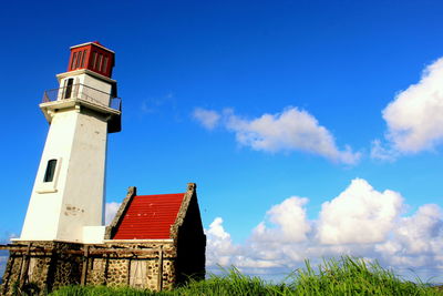 Low angle view of house against sky