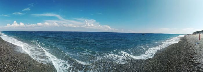 Panoramic view of sea against sky