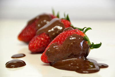 Close-up of dessert in plate