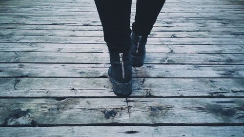 Close-up of wooden plank