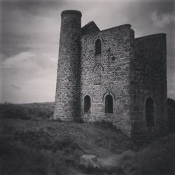 Low angle view of built structure against the sky