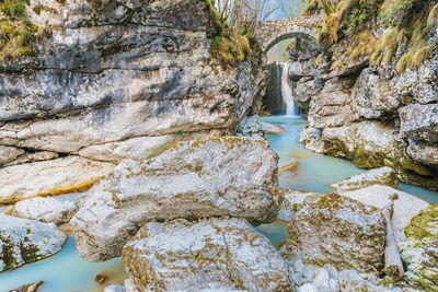 Repepeit waterfall. small treasure chest in the val raccolana. friuli. italy