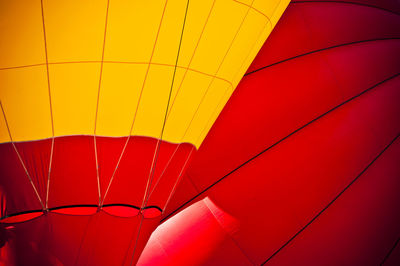 Close-up of hot air balloon