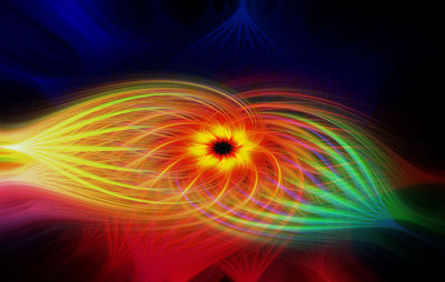Light painting at night