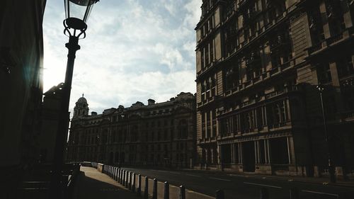 Low angle view of building against sky
