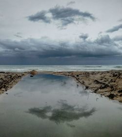 Scenic view of sea against sky