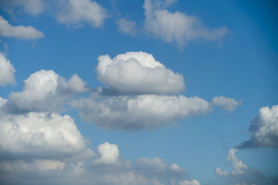 Low angle view of clouds in sky