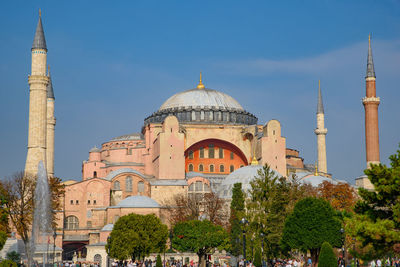 Panoramic view of historic building against sky