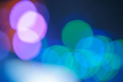 Defocused image of illuminated lights