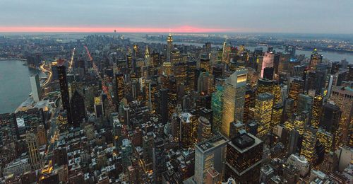 Aerial view of city