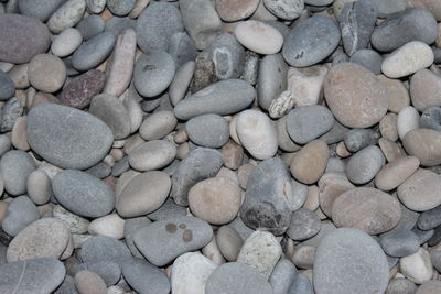Full frame shot of pebbles