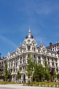 Low angle view of historical building