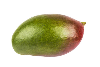 Close-up of apple against white background