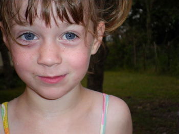 Close-up portrait of boy
