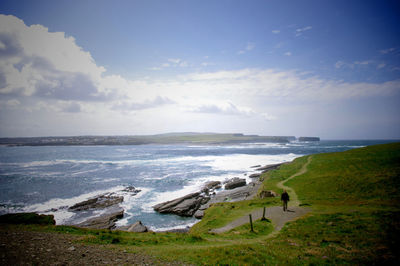 Scenic view of sea against sky