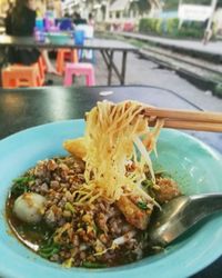 Close-up of food in plate