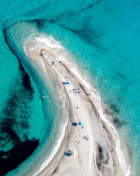Aerial view of poseidi cape, greece