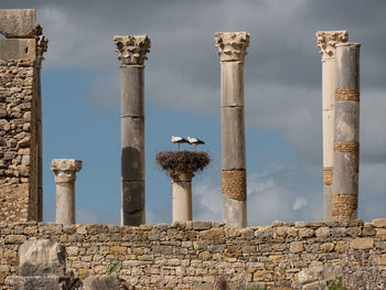 View of old ruins against sky